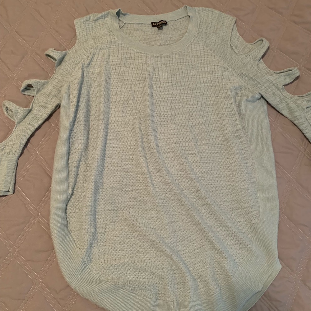 Express Light Weight Slit Sleeve Sweater / Tunic!